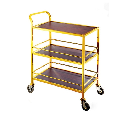 Xe Đẩy Phục Vụ Rượu Khách Sạn Nhà Hàng 3 Tầng HTIX55-B