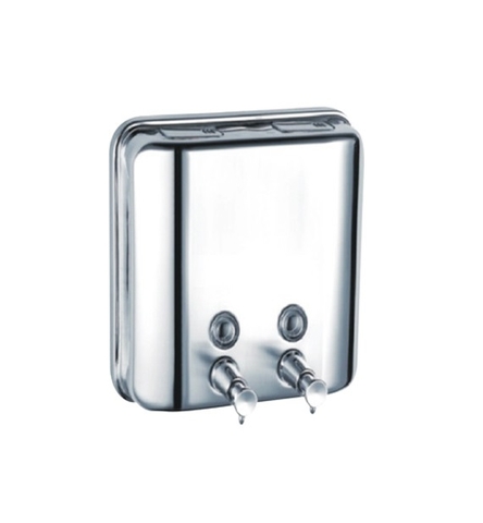 Hộp Đựng Nước Rửa Tay Inox 2 Ngăn 450 Ml X 2 HTKW-B76