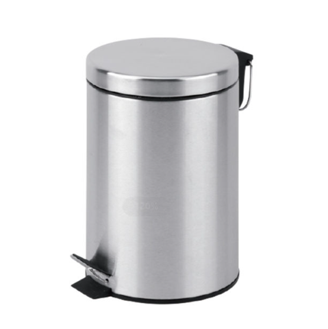 Thùng Rác Inox Đạp Chân Tròn 30L Paloca TRDI30
