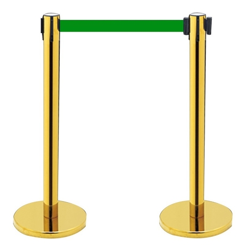 Cột Chắn Inox Vàng Dây Xanh Lá 2M Paloca HTG2-X