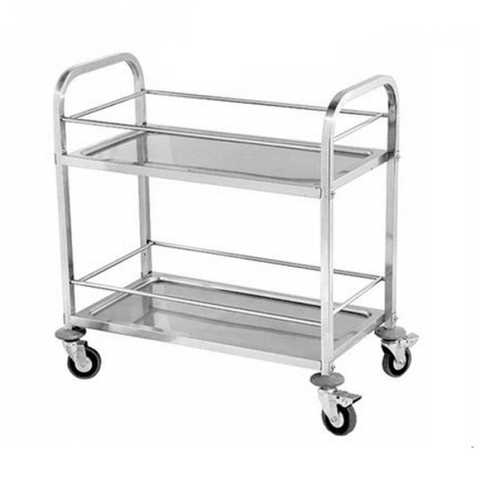 Xe Đẩy Inox 2 Tầng D75 XDI75-2