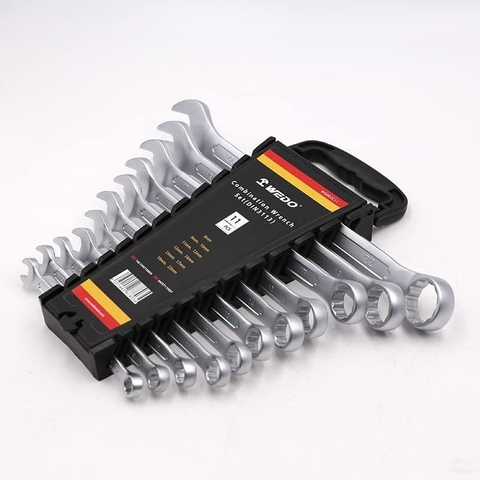 11PCS Combination Wrench Set (DIN3113), WD003C11, 8,9,10,11,12,13,14,15,17,19,22mm, WEDO, Steel