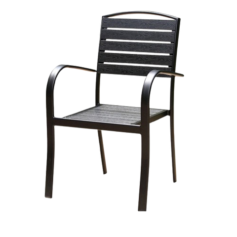 Ghế Nhôm Đúc Khung Nhôm Nan Gỗ Nhựa PTGN-2