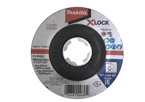 100x6x22.23mm Đá Mài Kim Loại A36P X-LOCK Makita E-00480