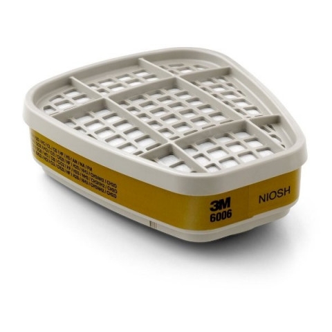 Phin Lọc Hơi Khí Hỗn Hợp 3M 6006, Bảo Vệ Hô Hấp, 8.64 x 10.67cm, 30 cặp/Thùng, 2 cái /1 túi