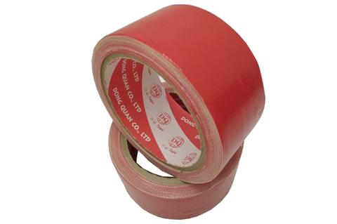Băng Keo Vải Mèo Đỏ (Nhiều Màu: Đỏ, Xanh Dương, Xanh Lá, Nâu, Xám, Trắng, Đen), (Nhiều Kích Thước: 2.4cm/4.8cm x 10Y), 20 Cây/Bao