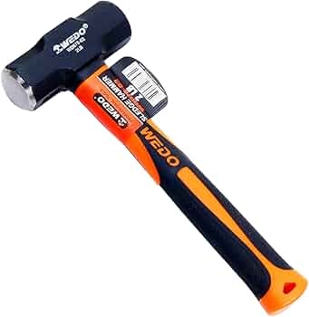 Sledge Hammer with Fiberglass Handle (New), WEDO297512, 3LB, WEDO, Steel