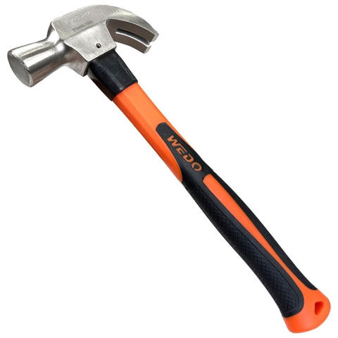 Claw Hammer with Fiberglass Handle (New), WEDO297121, 16OZ, WEDO, Steel