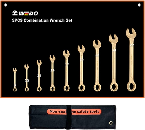 Combination Wrench Set, ALB-10, Al-Br, 10pcs, WEDO, Non-Sparking