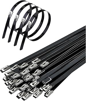 Dây Rút Inox Bọc Epoxy SS201 Bee AUTO, Mã BT2BEPC Series, Bản Rộng 4.6-7.9mm, Chiều Dài 100-1000mm, 100 Sợi/Bịch, 1500-5000 Sợi/Hộp