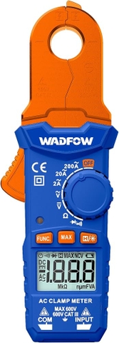 Đồng Hồ Kẹp DC/AC 200A 2000 Số Đếm WADFOW