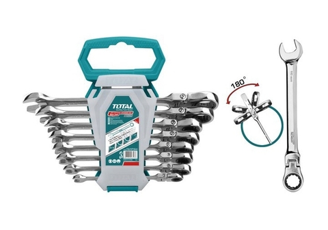 Bộ 8 Cờ Lê Miệng Vòng 2 Chiều Total