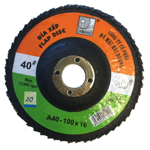Đá Nhám Xếp Hải Dương Damahad 125 mm, A 35 - 320, 120 Viên / Hôp