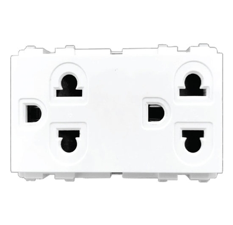 Ổ Cắm Đôi 3 Chấu MPE A6UES2, 4 Cái/Hộp 216 Cái/Thùng