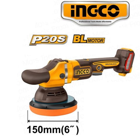 Máy Đánh Bóng Dùng Pin 20v-150mm INGCO