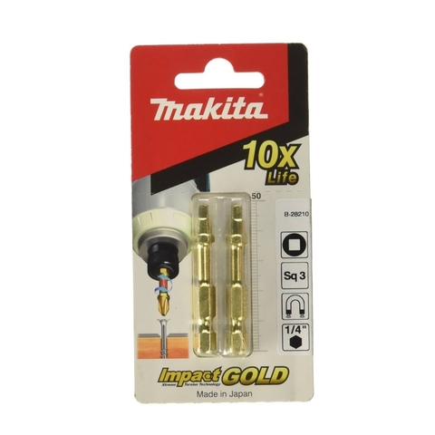 50mm Torsion Screw Bit SQ3 Makita B-28210, 2 Cái/Gói