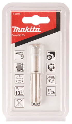 8mm Mũi Khoan Lỗ Đầu Kim Cương Makita B-51839