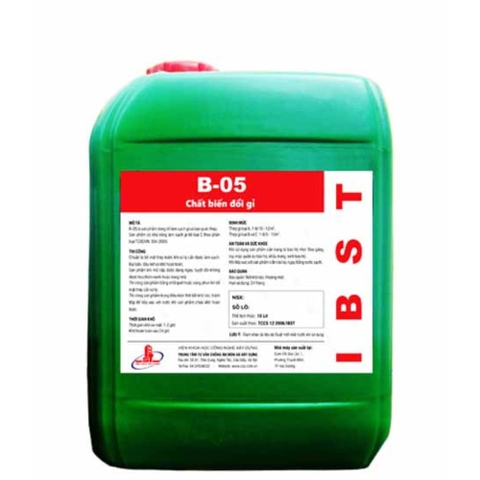 Chất Tẩy Gỉ Thép B05, 10 L/Can