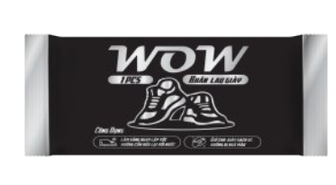 Khăn Lau Giày Wow, 20x15cm, 1 Tờ / Bịch