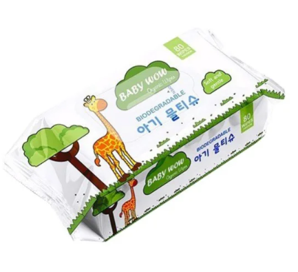 Khăn Uớt Baby Wow, 15x18cm, 80 Tờ / Bịch