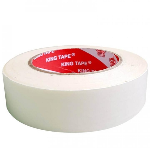 Băng Keo 2 Mặt Dầu Trắng (Nhiều Kích Thước: 4.8cm; Dài 10Y Tới 50Y)