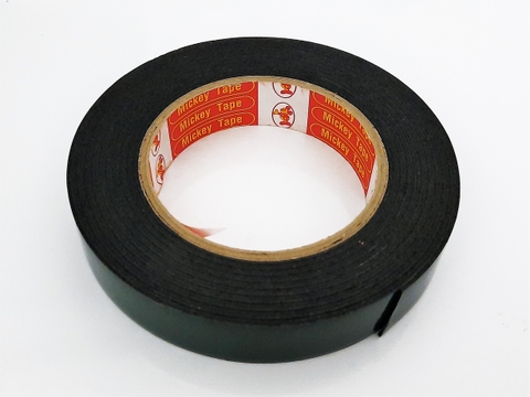 Băng Keo Mouse Đen (Nhiều Kích Thước: 1.2cm/2.4cm/4.8cm x 10Y), 14 Cây/Bao