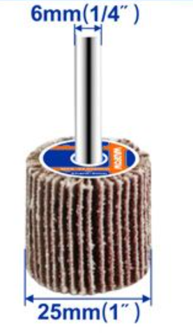 Nhám Trụ WADFOW WYW2503 25x6mm – Hạt 80#