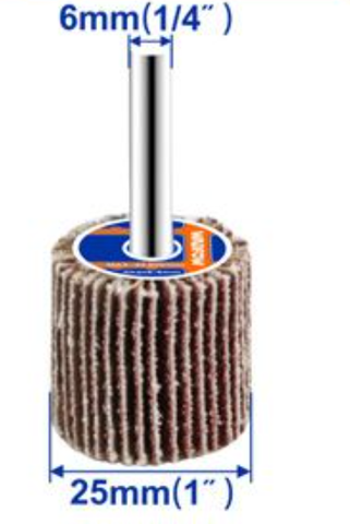 Nhám Trụ WADFOW WYW2504 25x6mm – Hạt 120#