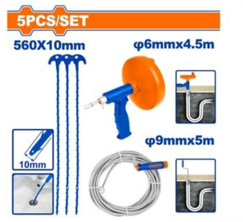 Bộ 5 Món Dụng Cụ Thông Tắc Đường Ống WADFOW