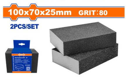 Nhám Xốp 100x70x25mm 80# WADFOW