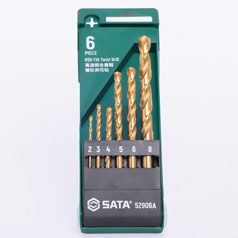 Bộ 6 Mũi Khoan Sắt Thép HSS SATA 52906A