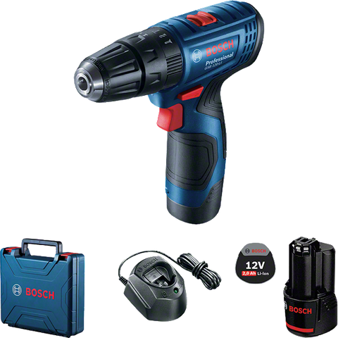 Máy Bắn Vít BOSCH GSB 120-LI GEN II/ 06019G81L1 (1 Pin + Sạc 3 Chấu + Phụ kiện)