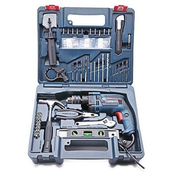 Máy Khoan Động Lực BOSCH GSB 13 RE/ 06012271K3 (Bộ Set Có Valy 100 Món Phụ Kiện)