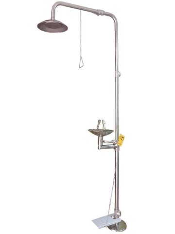 Bồn Rửa Mắt Di Động Khẩn Cấp, Inox 304, Có Chân Đạp