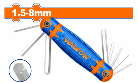 Bộ 8 Chìa Lục Giác 1.5-8mm WADFOW