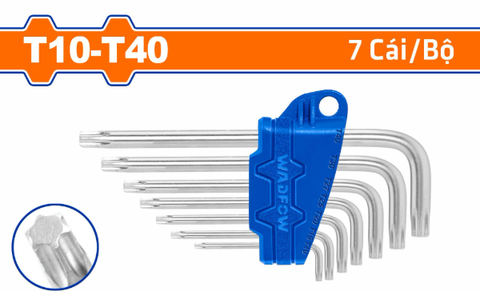Bộ 7 Chìa Lục Giác Sao T10-T40 WADFOW