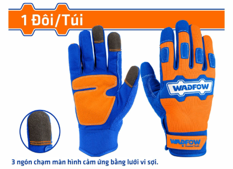 Găng Tay Cơ Khí Xl (3 Ngón Chạm Cảm Ứng) WADFOW WMG1E03