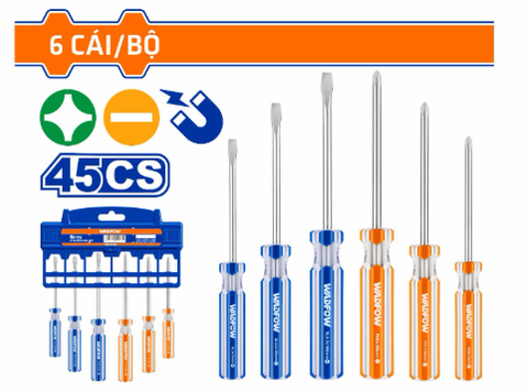 Bộ 6 Tua Vít Dẹp & Bake WADFOW WSS3206