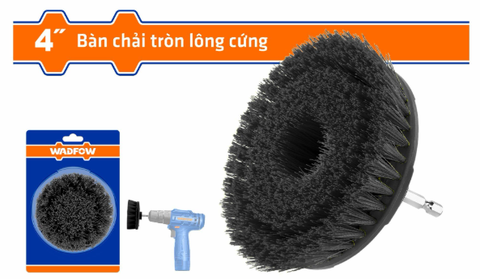 Bàn Chải Tròn Lông Cứng 4 Inch WADFOW WNY3440