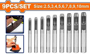 Bộ 9 Mũi Đột Lỗ Vải Da WADFOW WCC7509