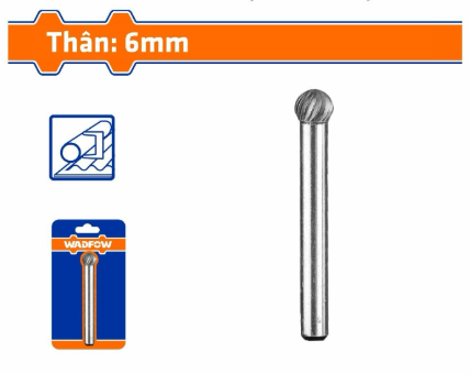 Mũi Mài Cacbua Tungsten 6x8mm (tròn) WADFOW