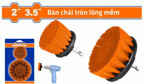 Bộ 2 Bàn Chải Tròn Lông Mềm WADFOW WND1401