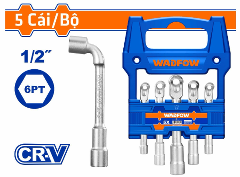 Bộ 5 Đầu Tuýp Tay Vặn Chữ L WADFOW WTH4205