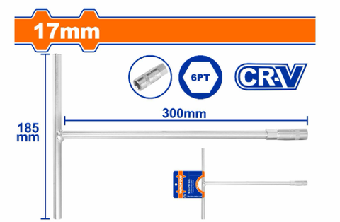 Tay Vặn Chữ T Đầu Lục Giác 17mm WADFOW