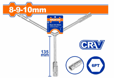 Tay Vặn Chữ Y Đầu Lục Giác 8-9-10mm WADFOW