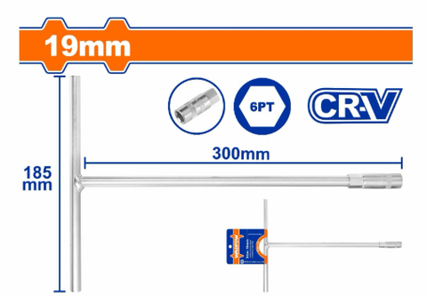Tay Vặn Chữ T Đầu Lục Giác 19mm WADFOW