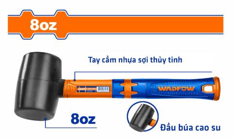 Búa Tạ Cao Su Đen 220g WADFOW
