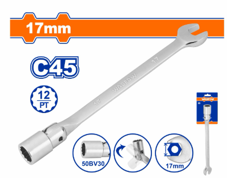 Cờ Lê Tuýp Lắc Léo 17mm WADFOW
