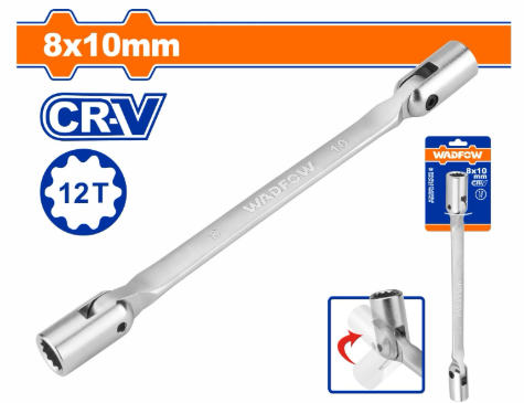 Cờ Lê 2 Đầu Tuýp Lắc Léo 8x9mm WADFOW