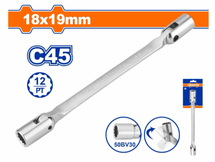 Cờ Lê 2 Đầu Tuýp Lắc Léo 18x19mm WADFOW